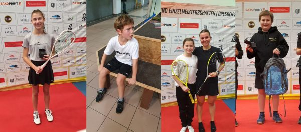 KSC Kids erfolgreich auf der 43. DSMP Deutsche Squash Jugend Einzelmeisterschaft 2021  vom 12.-14.11.2021 in Dresden